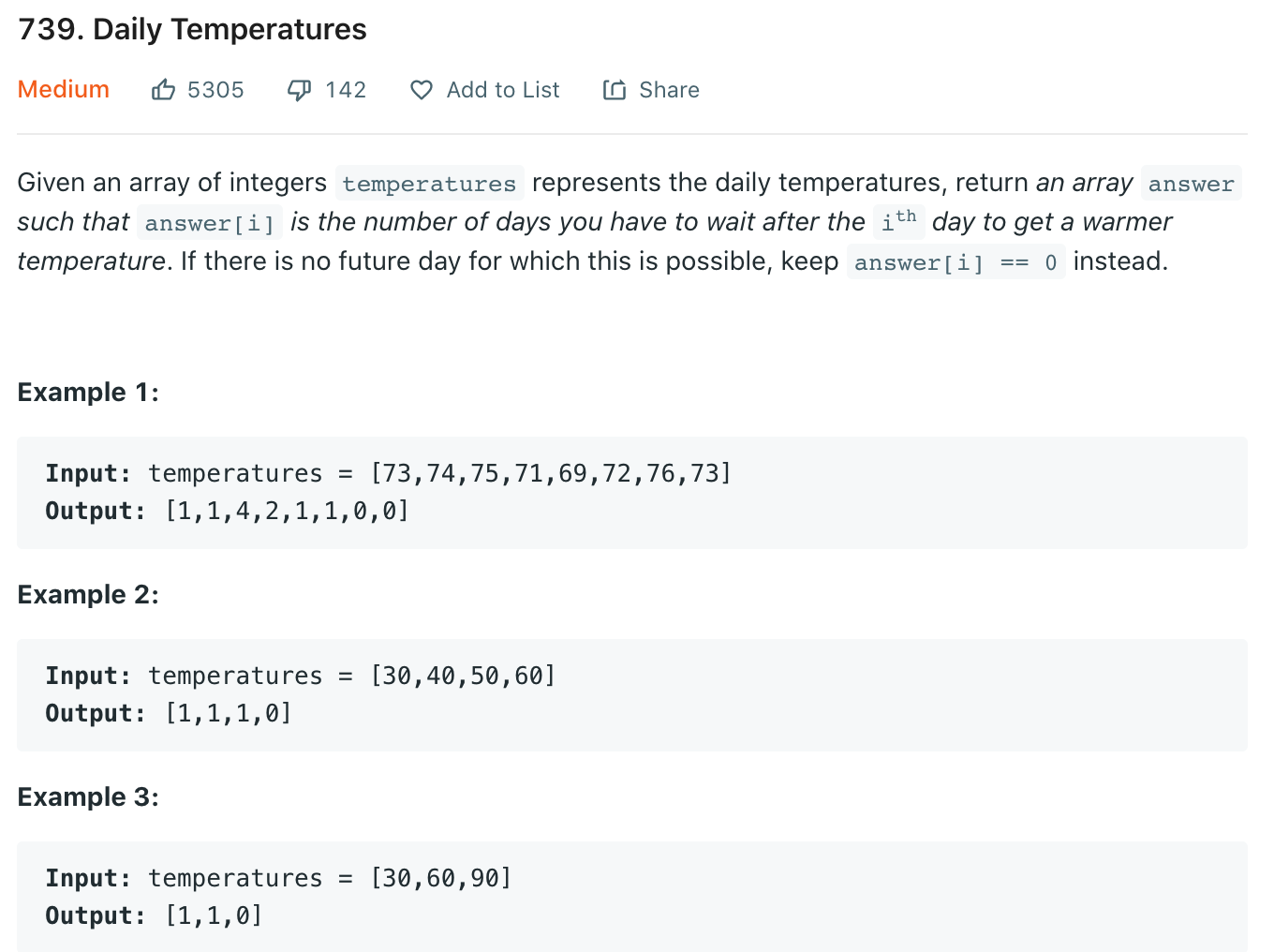 Temperatures